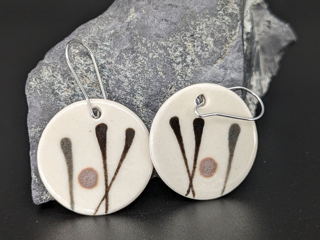 Boucles d'oreilles en céramique
