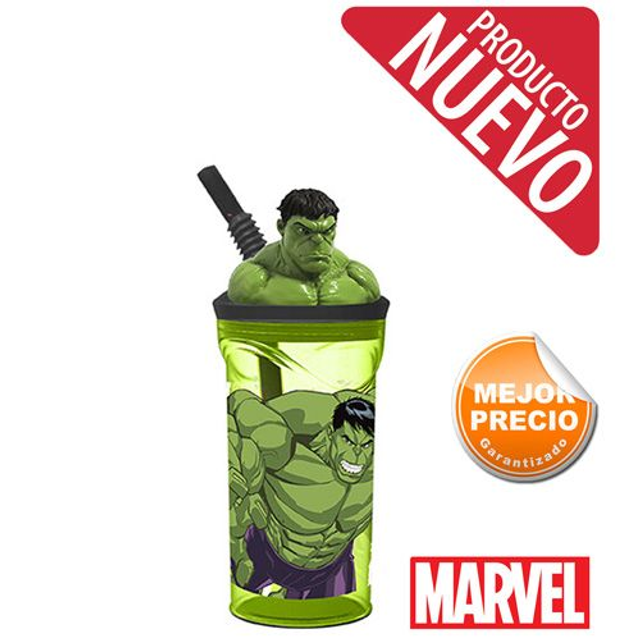 VASO CON FIGURA 3D HULK