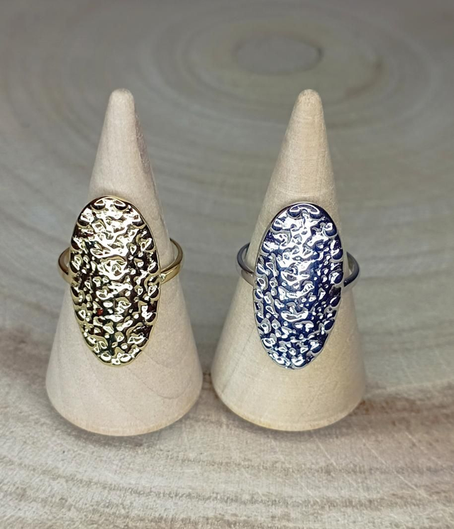 Bague martelé 