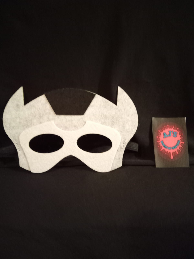 White &amp; Black Custom Made Eye Mask (1)