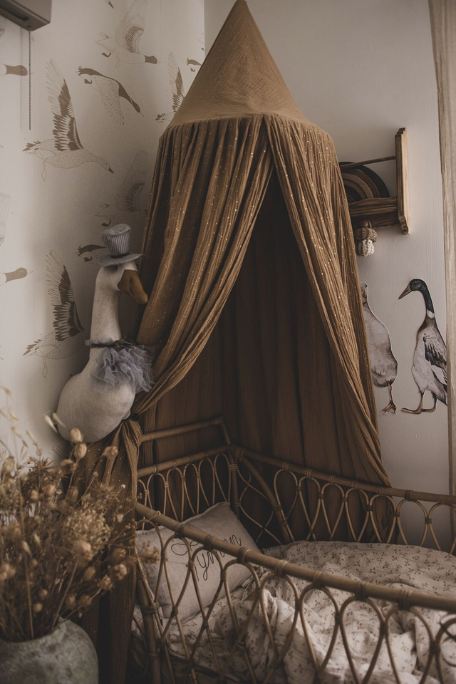 Ciel de lit enfant - Camel doré - MUZPONY