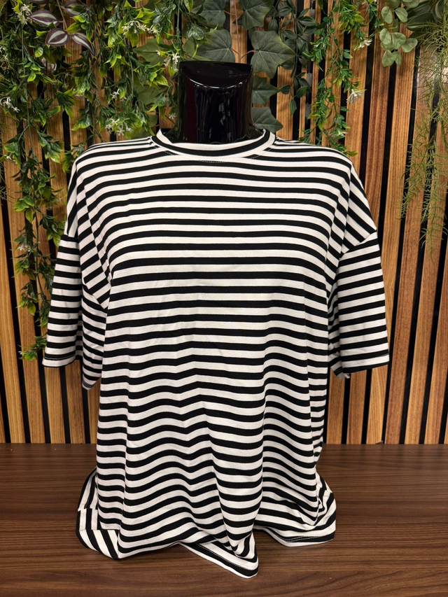 T - shirt Lisa - zwart/wit