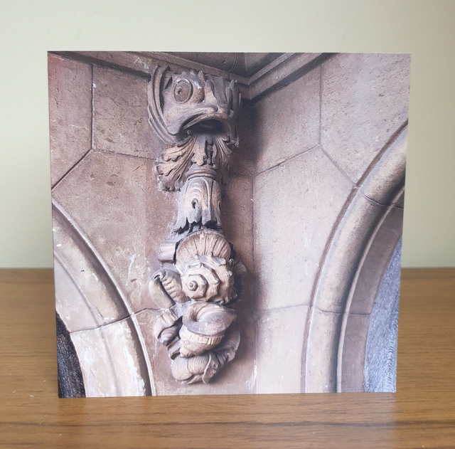 Carving in the entrance to Keswick House