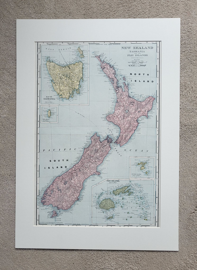 New Zealand, Tasmania and Fiji