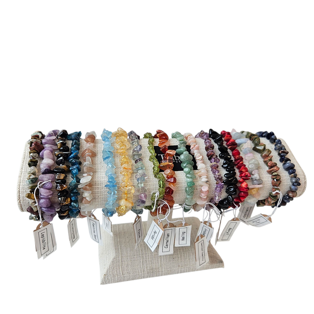 Gemstone Chip Bracelets
