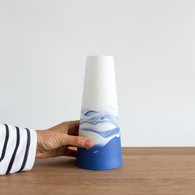 Vase - Grand - Horizons - Bleu