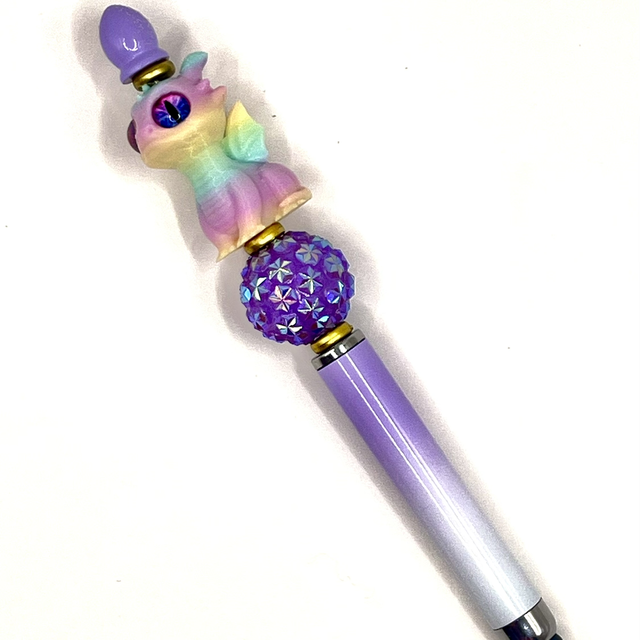 S2 - Stylo dragon multicolore clair