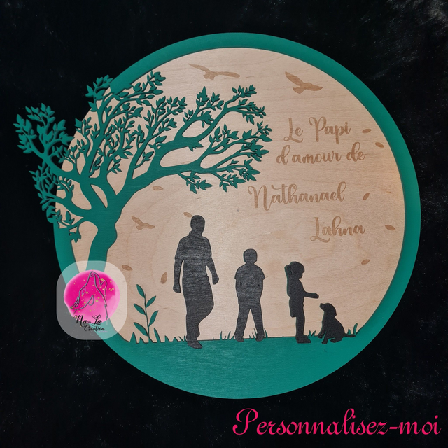 Cadre promenade - Cadeau personnalisé pour papi