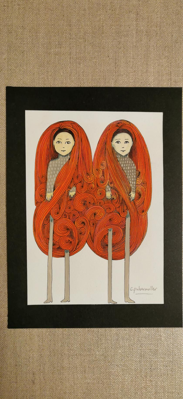 Jumelles Cheveux Orange