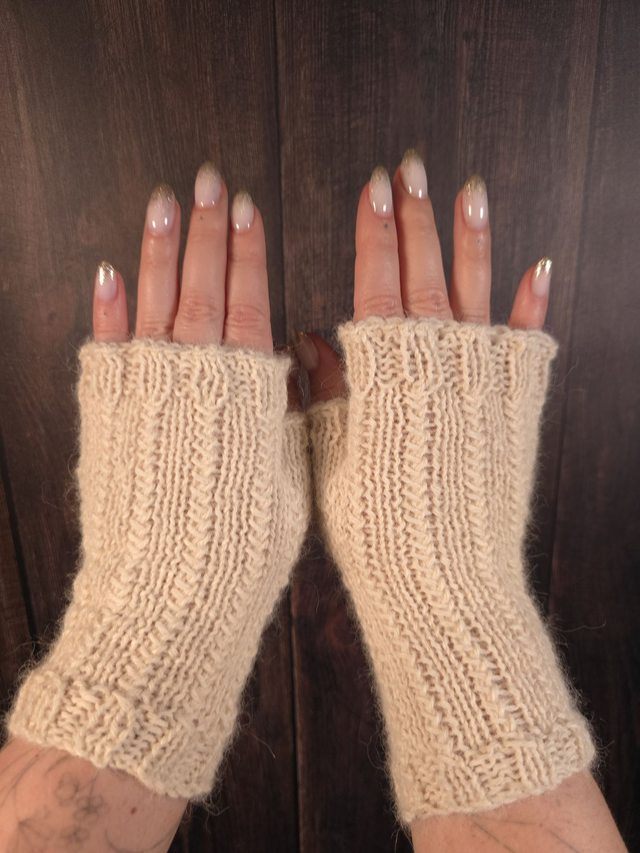 Mitaines fantaisie (naturel)