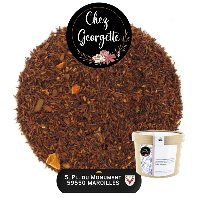 ROOIBOS ORANGE CANNELLE Bio - Pot de 25 infusettes