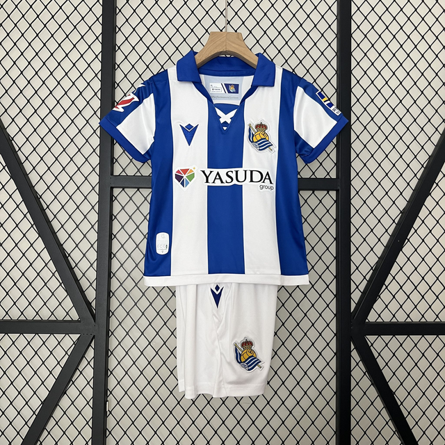 Conjunto camiseta + pantalón NIÑOS 1ª Real Sociedad- 24-25 