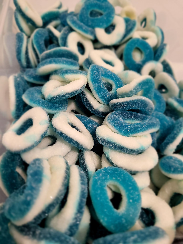 Anneaux framboise sucrés (100g) halal