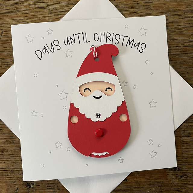 HX32 - Days Until Christmas Card &amp; Decoration