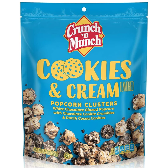 Crunch 'n Munch Popcorn Clusters Cookies and Cream (156g)