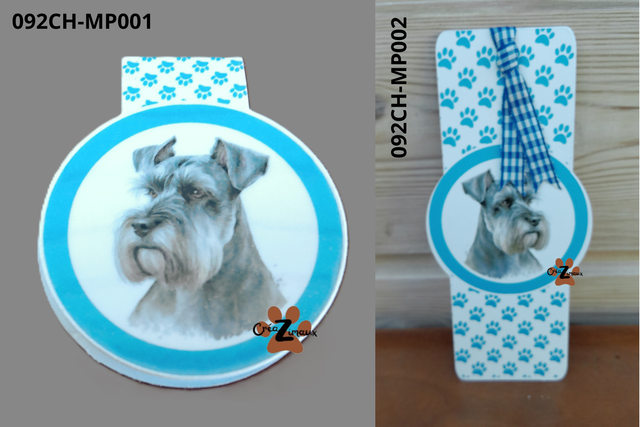 Marque pages Schnauzer (magnétique ou standard) 