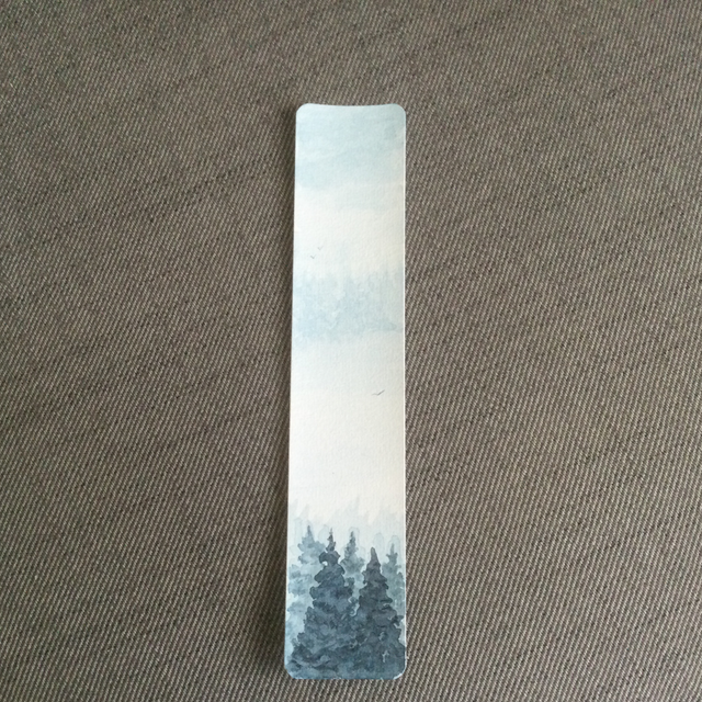 Marque-page Thème Forêt en hiver 23