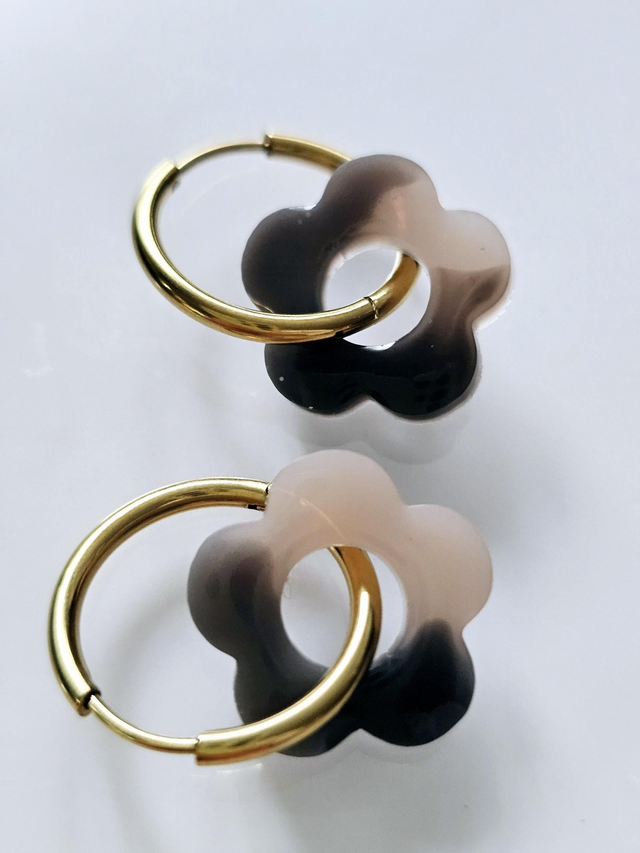 CREOLES EDEN MARBREES MARRON & NUDE