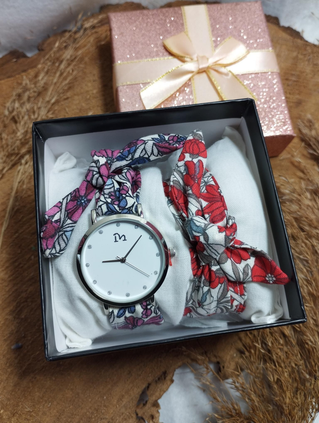 Coffret montre - flowers