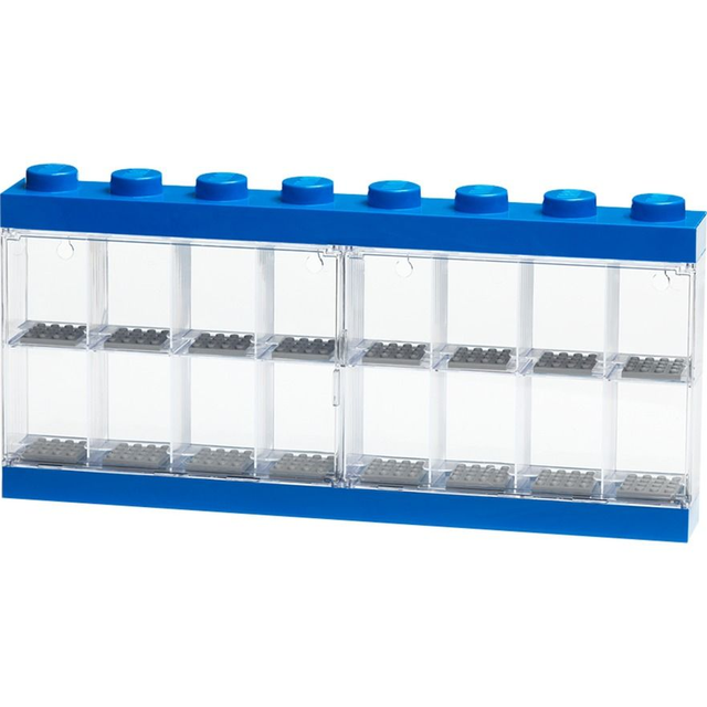 Room Copenhagen LEGO Minifiguren Display Case 16 blau, Aufbewahrungsbox (blau)