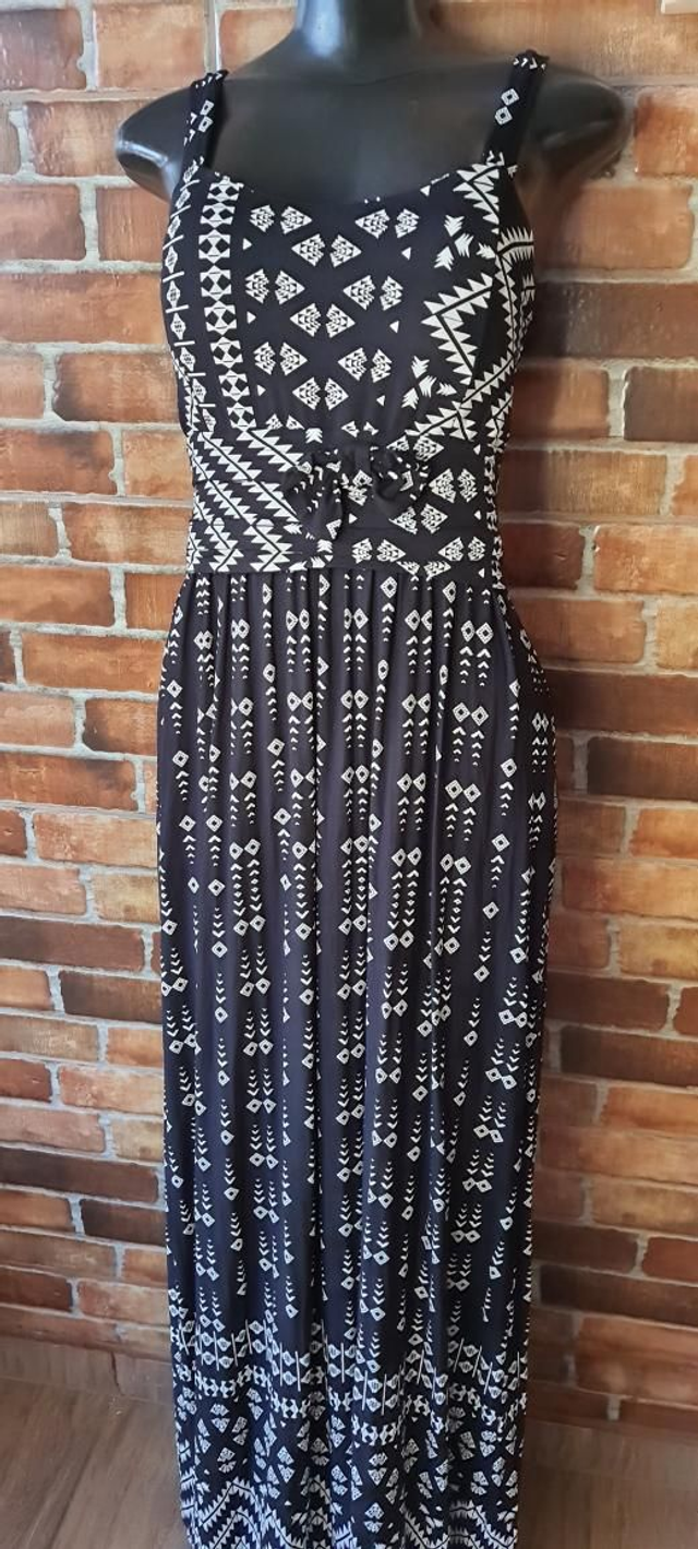 Vestido Estampado Longo, T/M