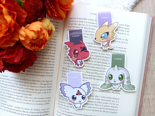 Marcapáginas/bookmarks Digimon Tamers