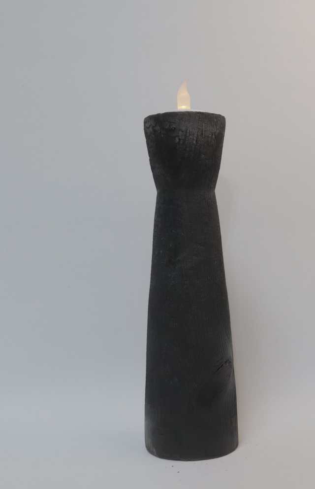 Kandelaar Ceder - gebrand