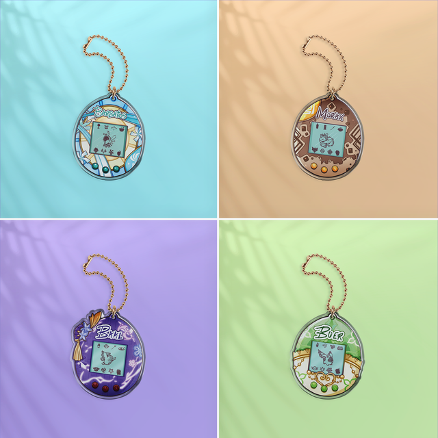 Porte-clés effet 3D TAMAGENSHIN **ANCIENNE VERSION**