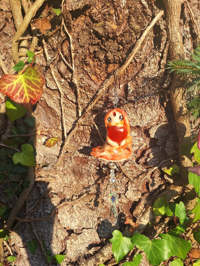 Lithéia coeur cornaline