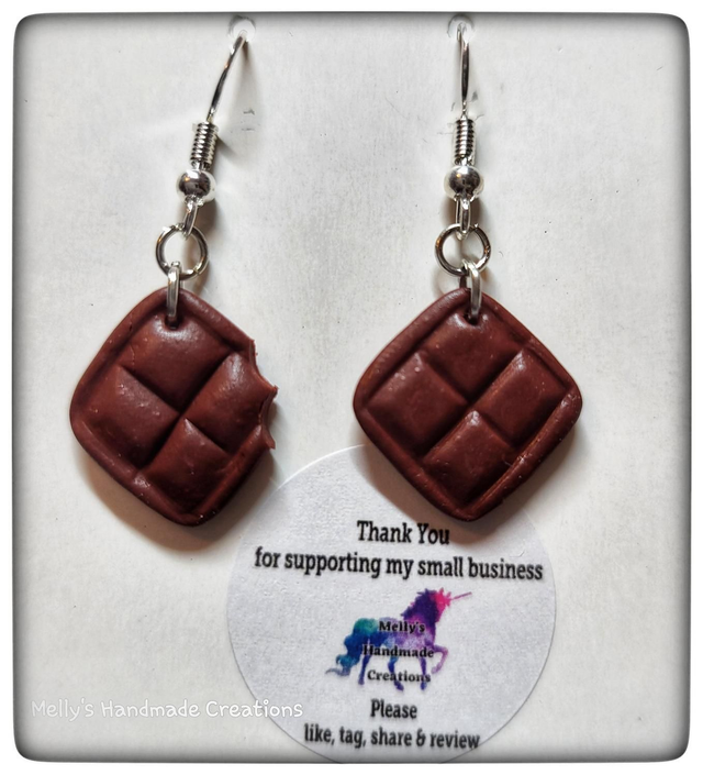 Guilt Free Chocolate Dangle Earrings