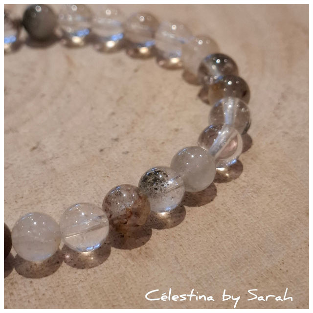 Bracelet Quartz Iodolite 6mm Taille Dame