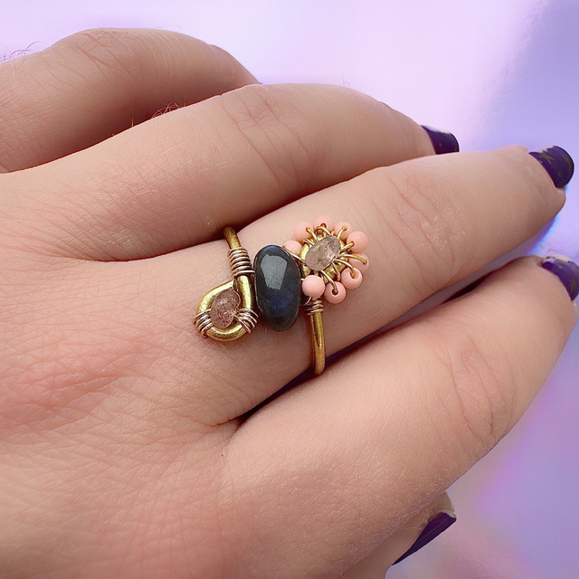 Bague Azélie Labradorite