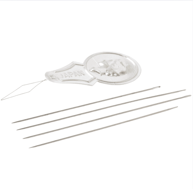 Aiguilles pour perles avec enfile-aiguilles (enfileur)