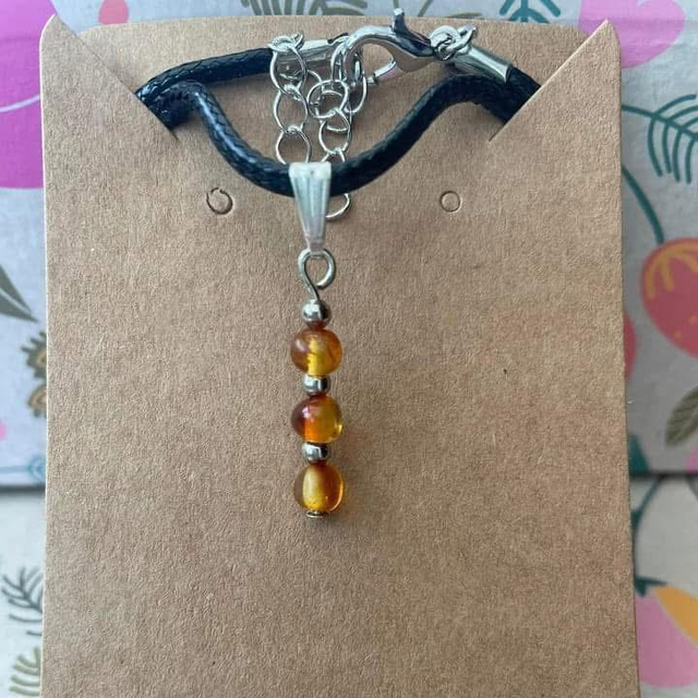 Baltic Amber necklace 17”-19” cord