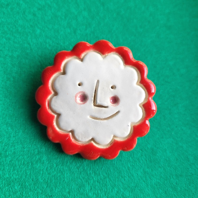 Twistsmith Smiley Face Brooch - 5 colours available