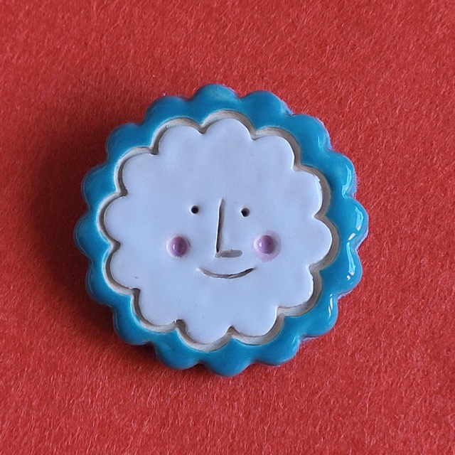 Twistsmith Smiley Face Brooch - 5 colours available