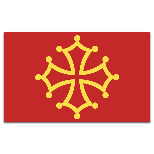 Stickers drapeau de la Croix Occitane