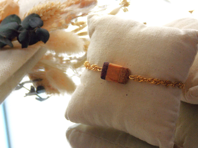 Bracelet élégamment boisé | Artisanat Isère
