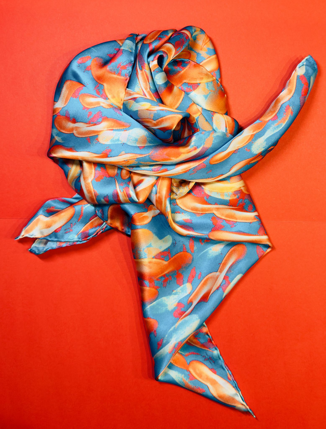 banco di pesci 3 - foulard - 100% seide 