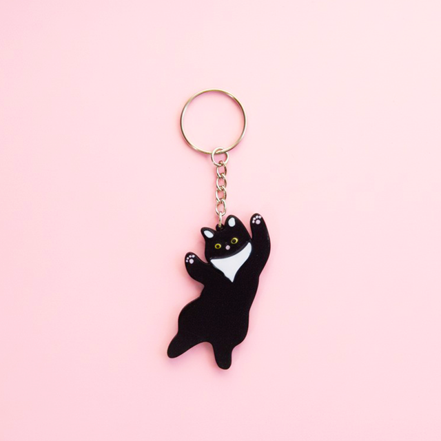 TheOLLIE 2.0 – Black Cat Keychain | Cute Handmade Animal Charm