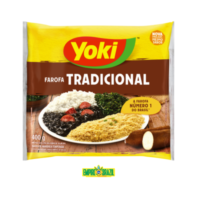 Farofa Tradicional / Seasoned Cassava Flour YOKI 500g