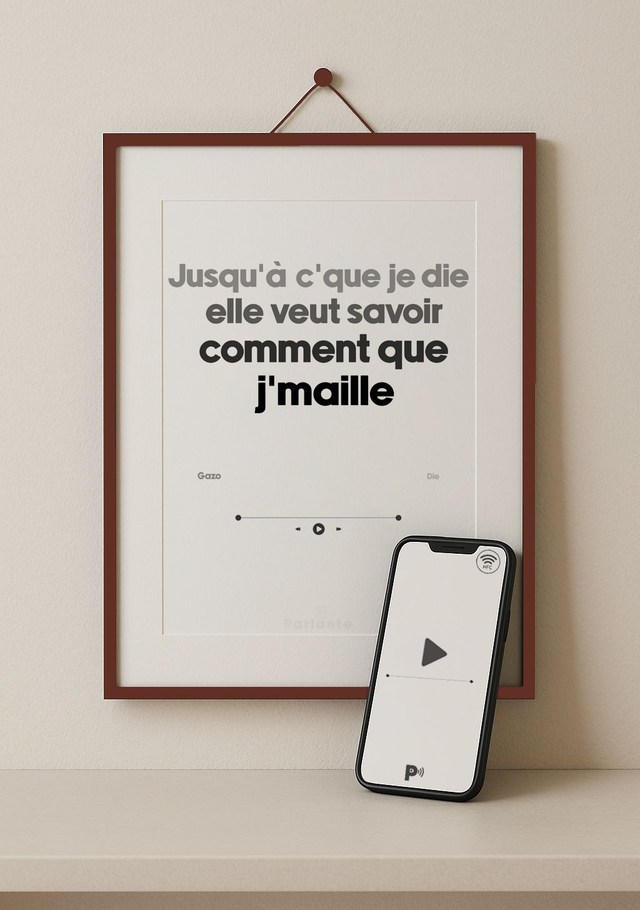 Affiche musique interactive Gazo | Die (audio inclus)