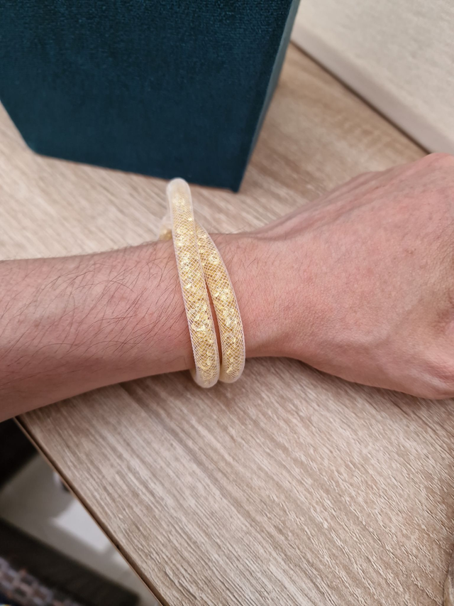 Parure Créoles Cristal Noir Collier Ras De Cou Cristal Champagne