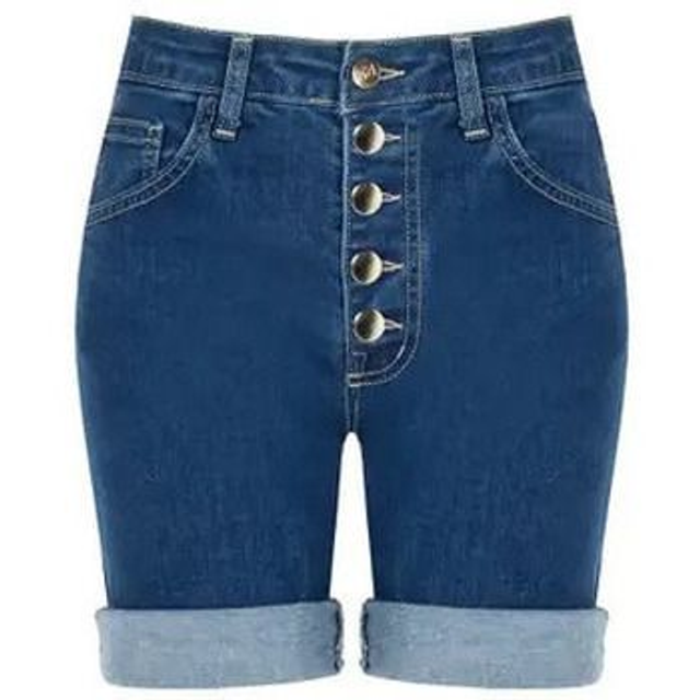 94068986 - Pantaloncino Rinascimento in denim stretch con bottoni a vista