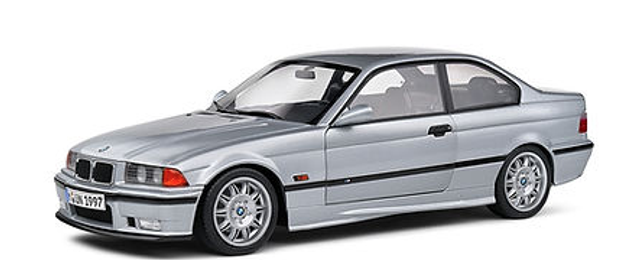 BMW E36 Coupe silber 1990 Solido 1:18