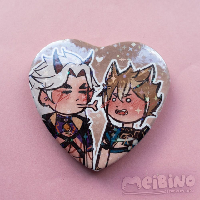 itto x gorou - pin serduszko 