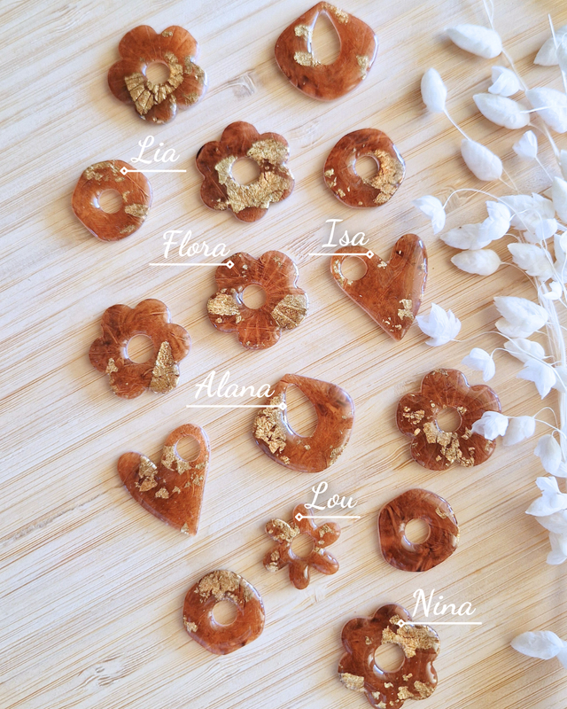 Marron doré translucide - Pampilles   