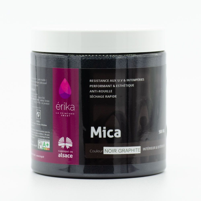 peinture ERIKA Mica - couleur Noir graphite - 200 ML