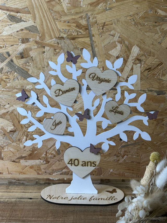 Arbre de vie sur socle- cadeau anniversaire original et personnalisé