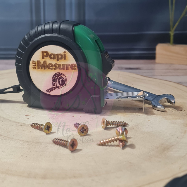 Mètre papi sur mesure gravé